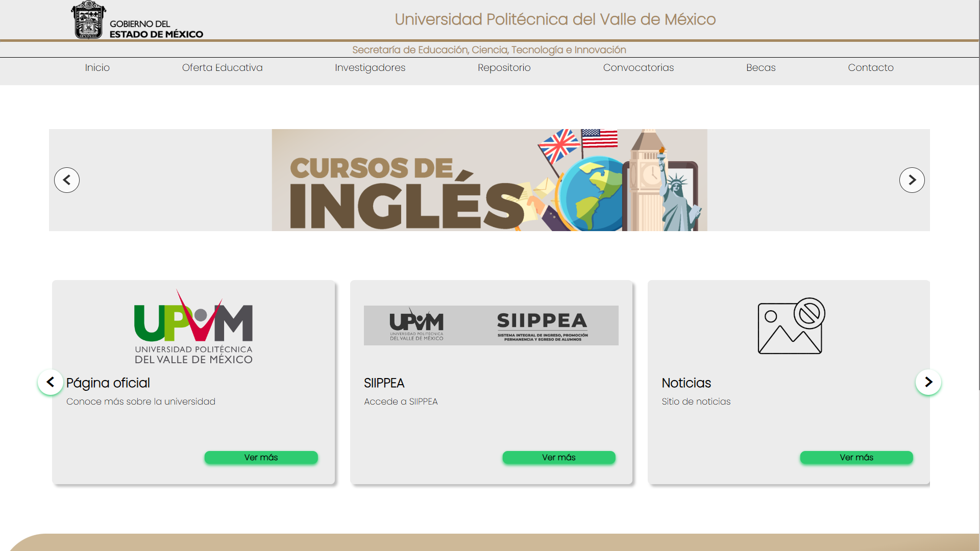 Página de postgrados UPVM